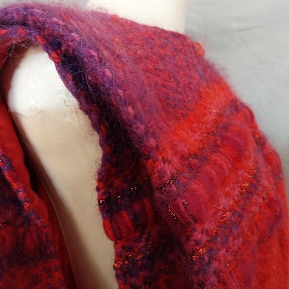 Vintage 80s Handwoven Fiberworks Vest - Picture 5 of 10